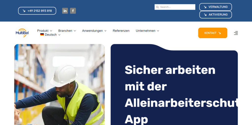 alleinarbeiterschutz mit alleinarbeit app multibel [multibel.eu]