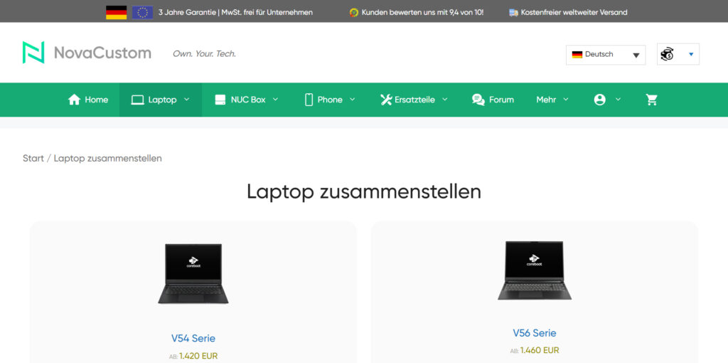 laptop zusammenstellen novacustom [novacustom.com]